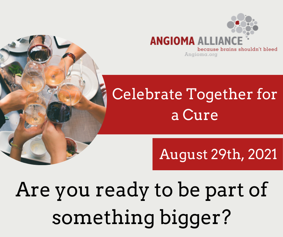 Celebrate together for a cure, image of wine glasses