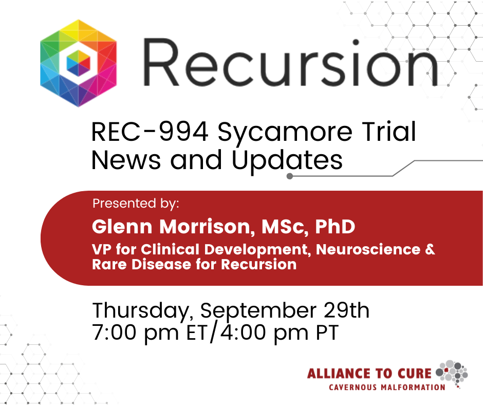 Recursion logo Rec-994 Sycamore Trial News and Updates