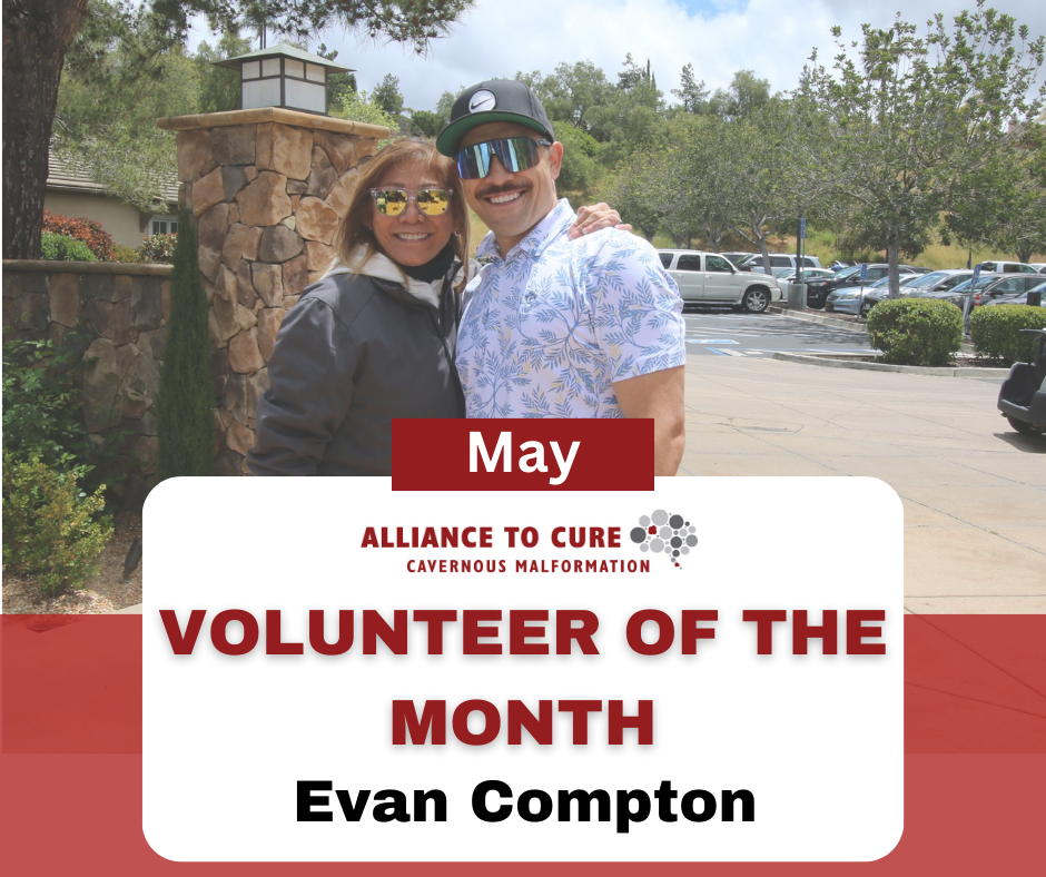 Evan Compton, May Volunteer of the Month