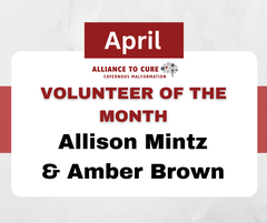 Volunteer of the month Allison Mintz and Amber Brown