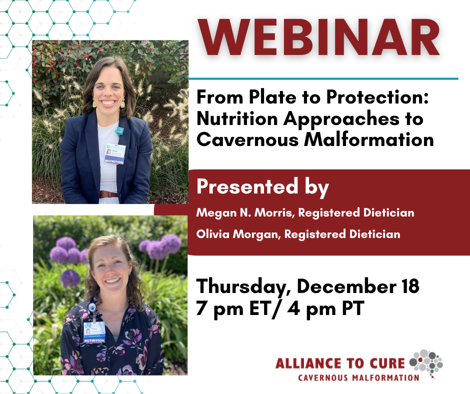 information about a webinar that is repeated in the body of the post and a photos of two white women who are both smiling.