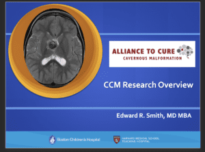 MRI image with a ccm