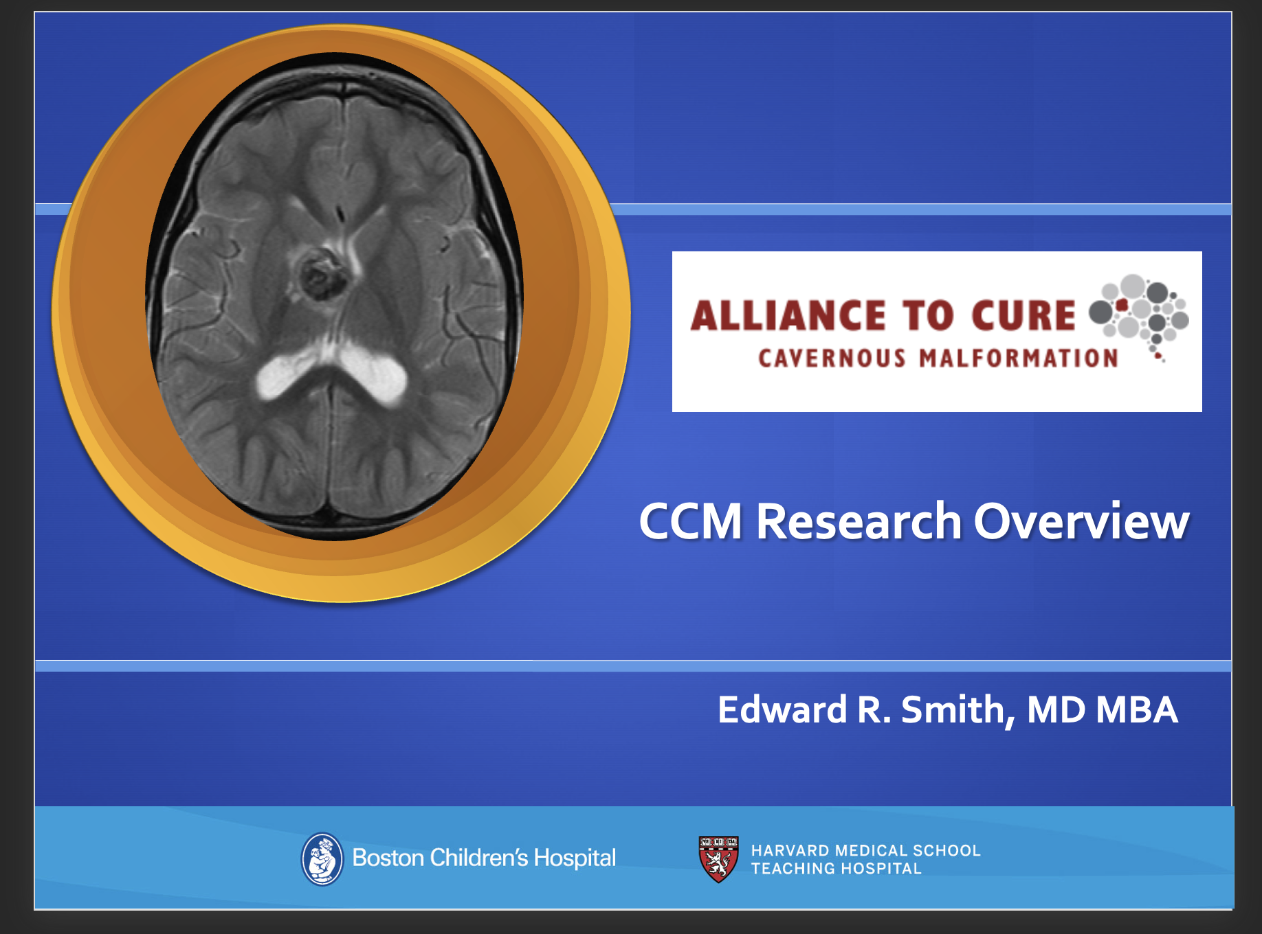 MRI image with a ccm